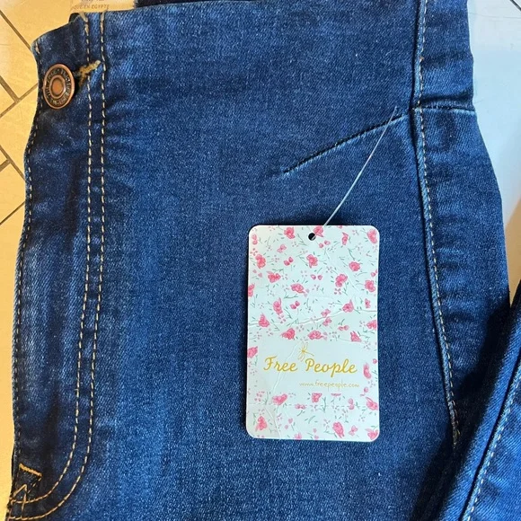 Free People We The Free Twenty-Nine Women's Deep Blue Skinny Jeans Size 29 NWT - Picture 2 of 8